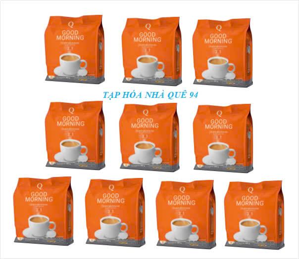    sale  Combo 10 bịch cafe trần quang Goodmorning,mỗi bịch có 24 ống x 20 gram Cà Phê Coffee cà  phê cafe   coffee   coffee cà  phê   coffee  coffee cà  phê cà  phê cà  phê caphe 