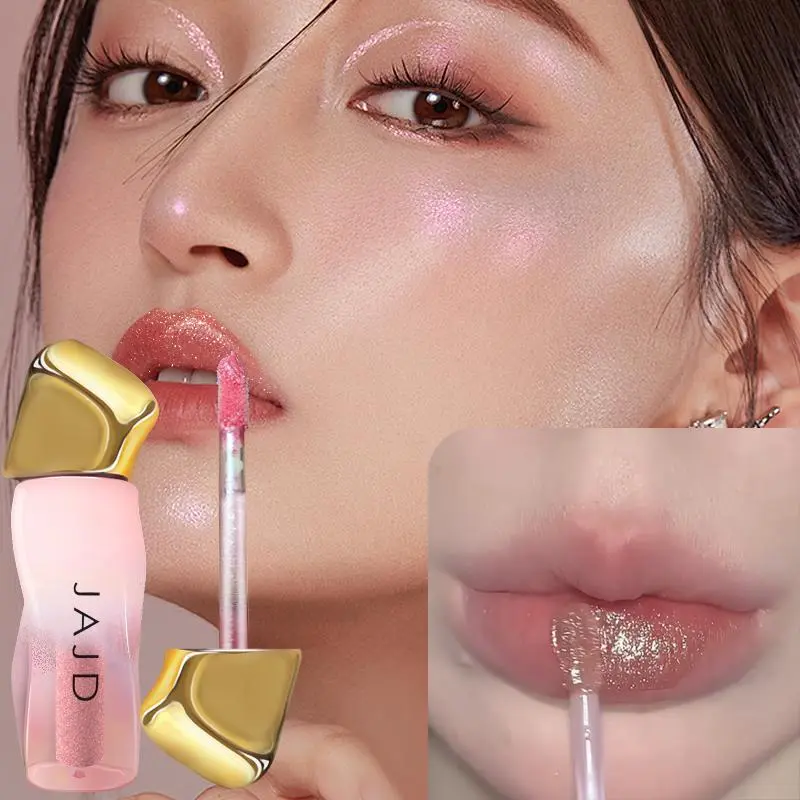 Long-lasting Moisturizing Lip Gloss, 1 Count 14 Colors Lip Glaze, Natural Luster & Sparkling Effect Lipstick, Suitable for Stage Makeup and Festival Gifts, Cosmetic 3