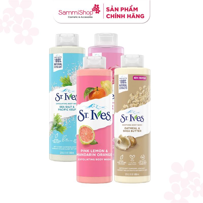 Sữa Tắm St.Ives Dưỡng Da Body Wash 650ml Nữ Dưỡng Body 650ml