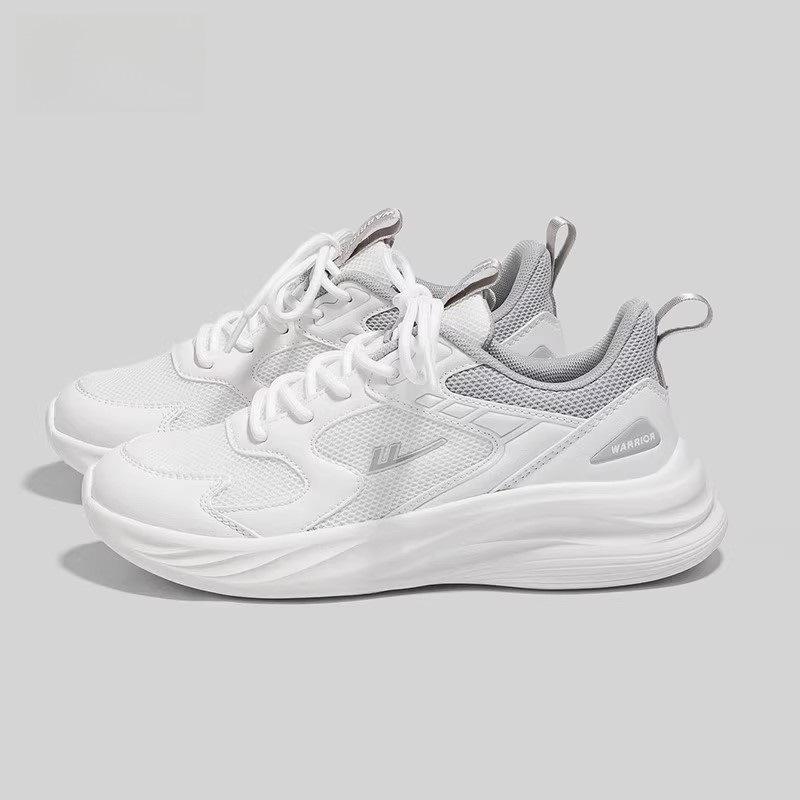 Giày Thể Thao, Chính Thức Và Chính Hãng Của Warrior, Giày Nam, Bộ Sưu Tập Mùa Thu 2024, Lưới Mới, Thoáng Khí, Đế Mềm, Thích Hợp Chạy Nhẹ, Giày Nữ Sneaker Sport Cao Su Chạy Bộ Tập Thể Dục