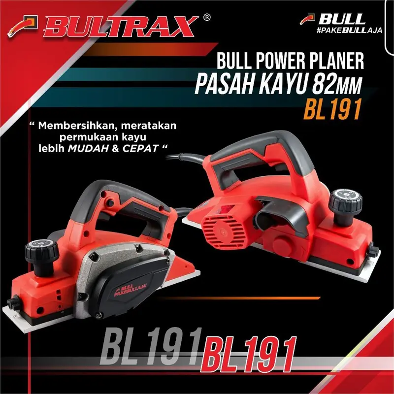 BULL Mesin Pasah Kayu / Planer 82mm BL191 3