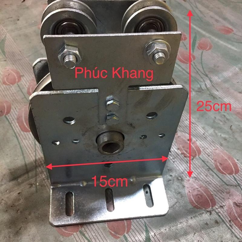 Bộ puly quay mái bạt xếp bằng môtơ cửa cuốn - Phụ kiện mái xếp 0