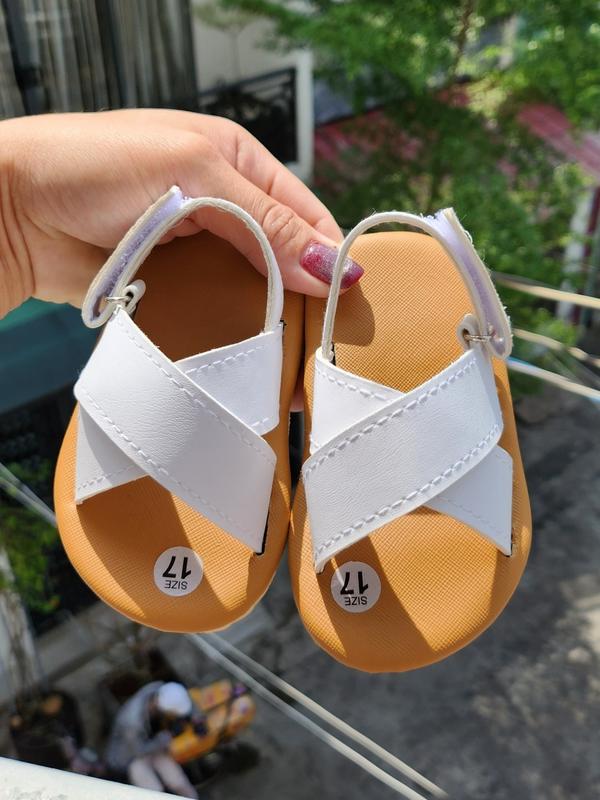 Dép lê cho bé trai chất liệu da màu bò siêu đẹp quai chéo Sandal Dép Sandal