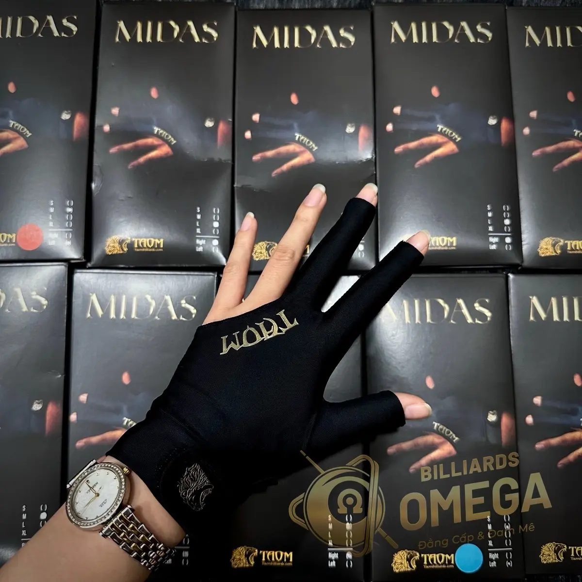 Găng Tay Bida TAOM MIDAS Cao Cấp (Tay Trái)
