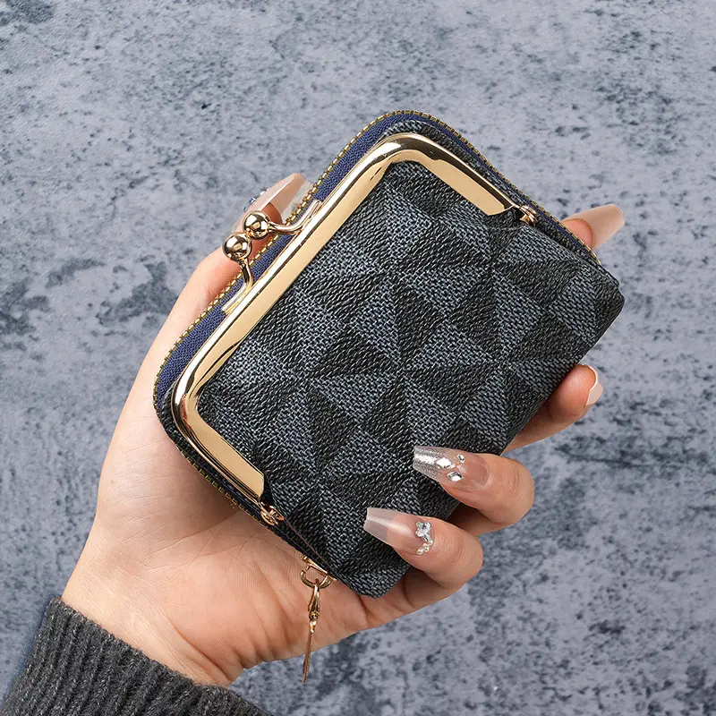 Wallet Women's Short Thin Small Student Wallet 2024 New Cute Niche Coin Purse Coin Bag Expanding Card Holder