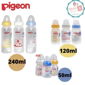 Pigeon Botol Susu Slim Neck 50ml 120ml 240ml | Dot & Botol Susu Bayi