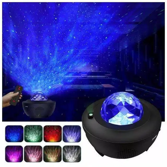 LED Proyektor Lampu Tidur Galaxy Nebula Dengan Speaker Langit 2 in 1 - Lamp Starry Projector Light Bluetooth 2