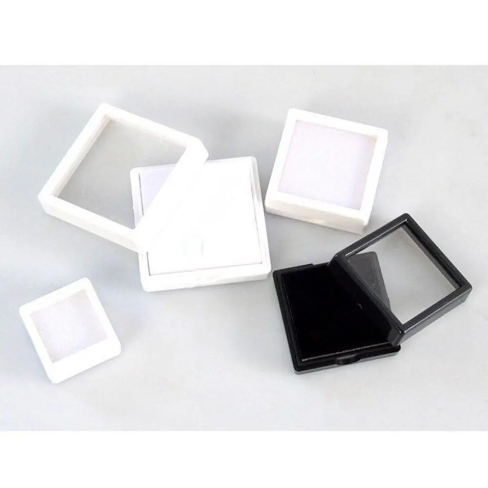 Acrylic Foam Gem Jars  Storage Case Tool  Box Gemstone Beads Organizer Accessories Shockproof