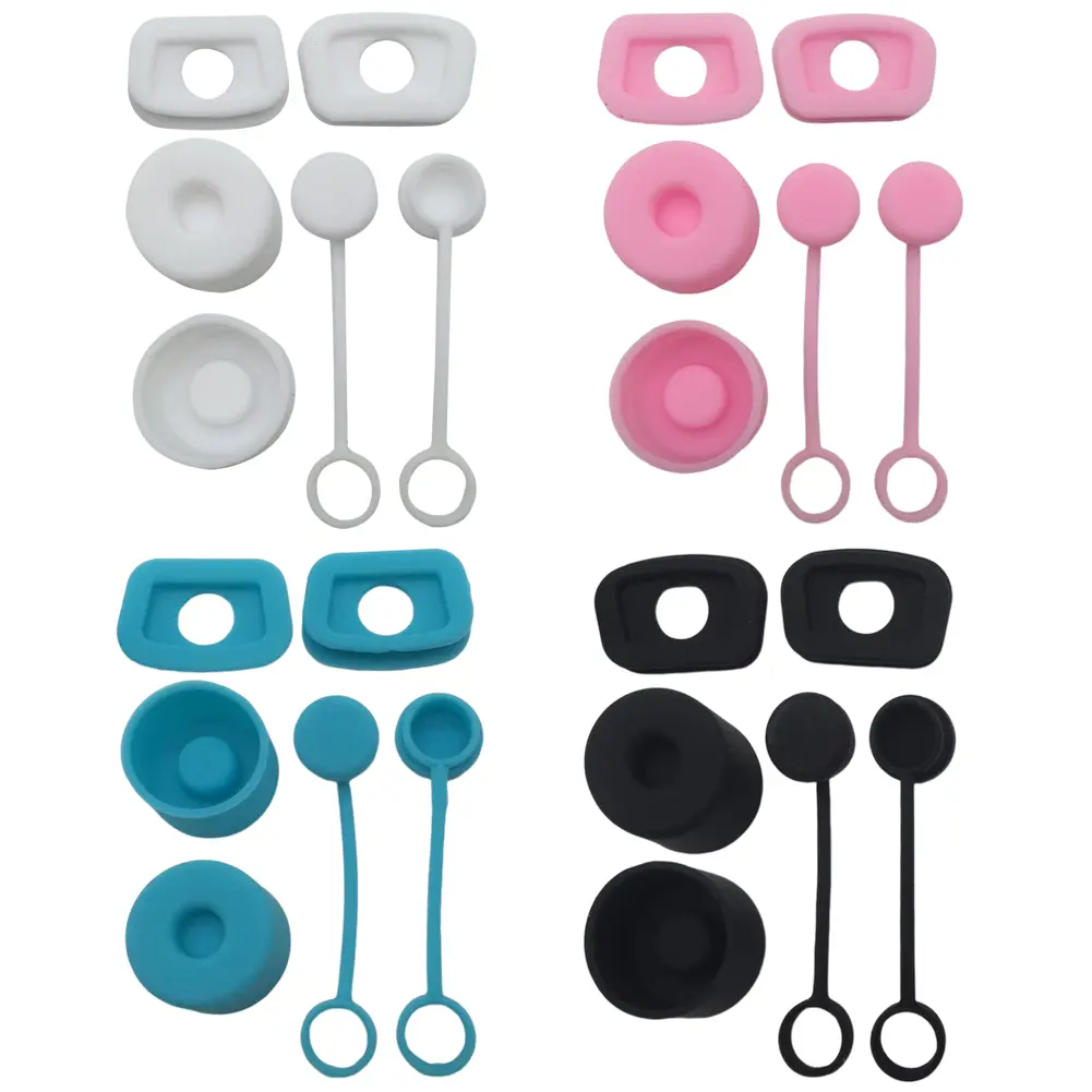 Nút Chặn Chống Tràn Cốc Nước, Chất Liệu Silicon, Bộ 6 Cái, Phụ Kiện Cốc, Chống Rò Rỉ