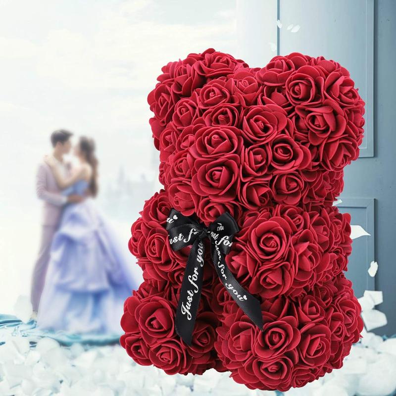 Artificial Rose Bear, Creative Teddy Bear, Creative Gift for Friend & Family, Anniversary, Wedding, Birthday 7
