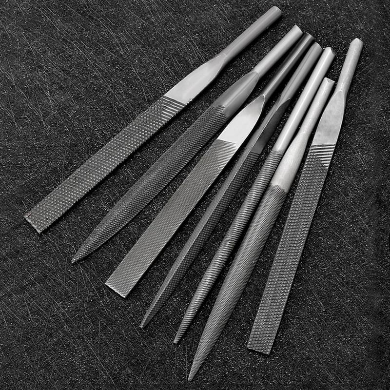 Product Introduction of 4Pcs High-quality Coarse Teeth Pneumatic File Flat/Semicircle/Triangle/Circle Sharpening Coarse Teeth Files Hand Tool Polishing Pneumatic Rasp 15
