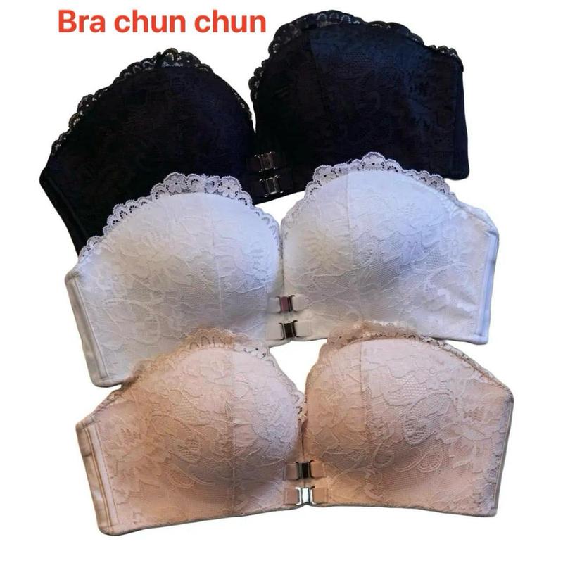 CAO CẤP Áo lót Nữ cup ren không dây chống tụt cài trước M93.