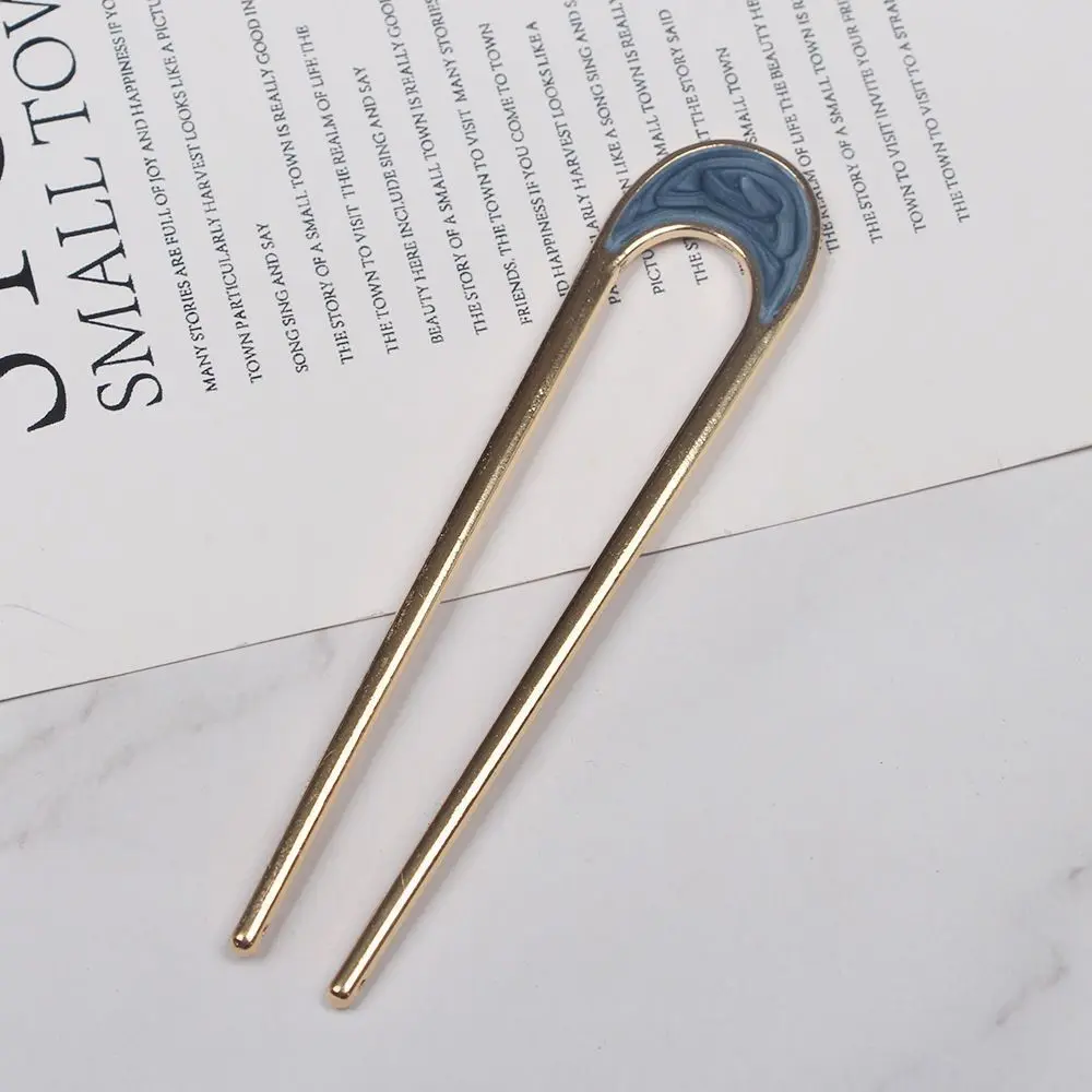 U-shaped hairpin fork metal short hairpin , vintage and versatile