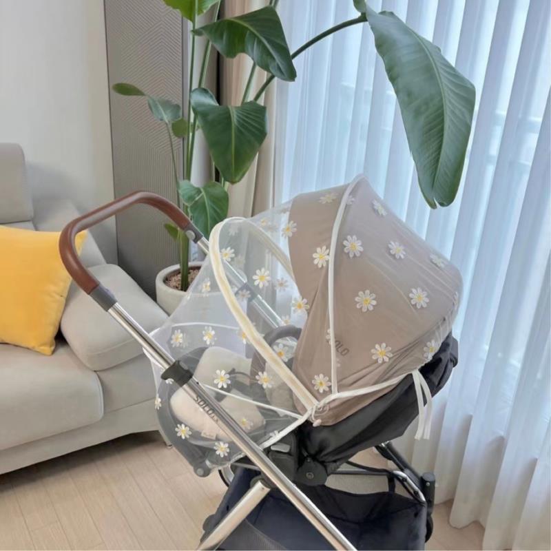 Product Introduction of NEW Summer Mosquito Net Baby Stroller Pushchair Mosquito Insect Shield Net Safe Infants Protection Mesh Stroller Accessories 3