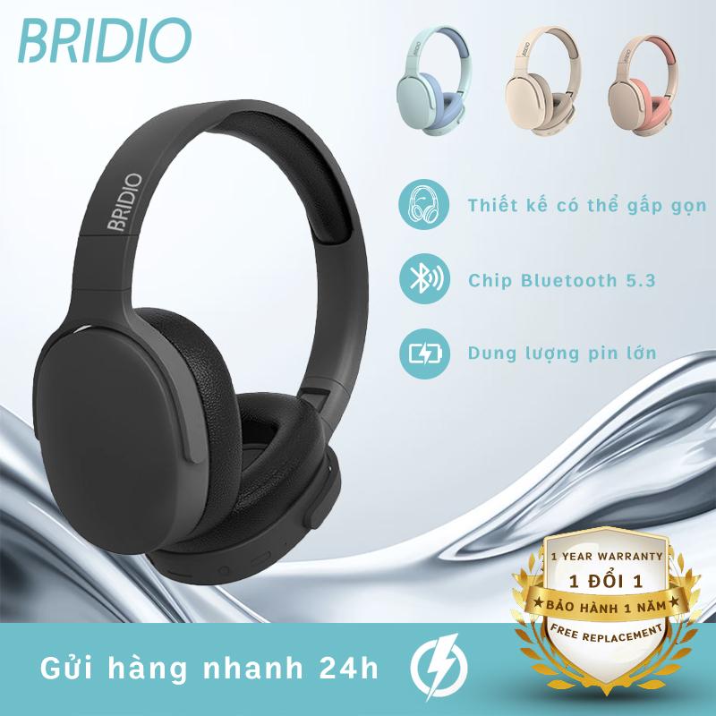Tai nghe chụp tai BRIDIO  TH30 Tai nghe Bluetooth không dây có micrô Tai nghe có dây Thẻ nhớ 3 trong 1 Chức năng Extreme Bass Tai Nhét Tai Nghe Nhạc Headphone Earphone