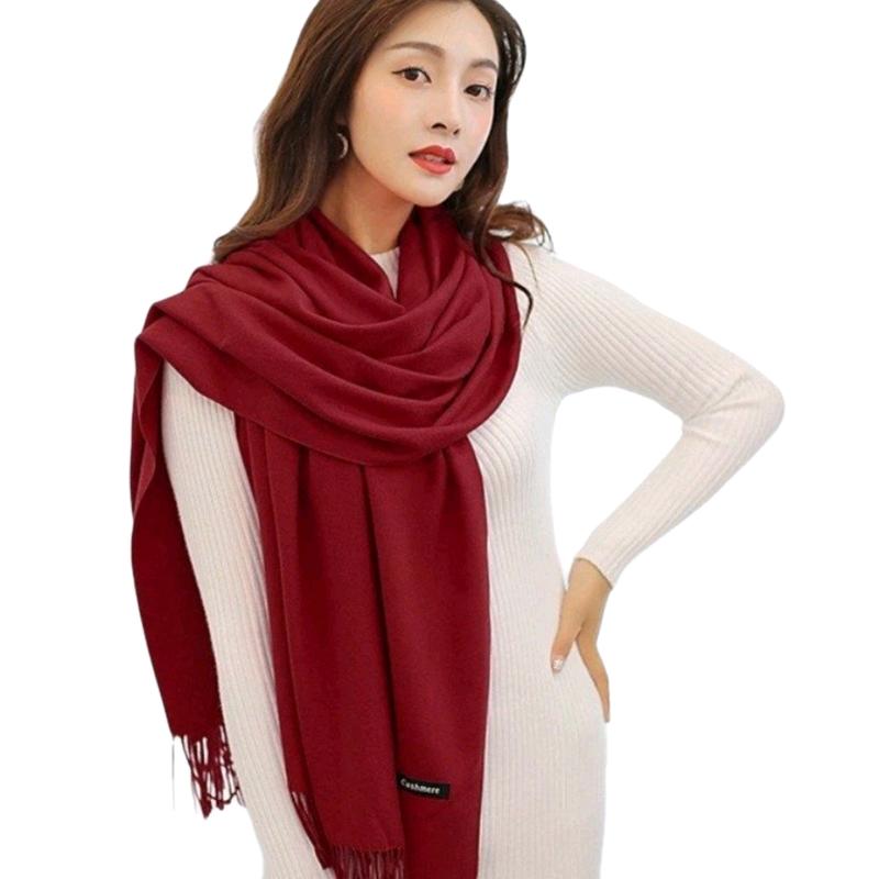  Khăn cashmere mềm  mịn  Dệt  thủ công ,vô cùng tỷ Mỹ,khăn choàng sang trọng Quàng Cổ Voi Nhung Len 