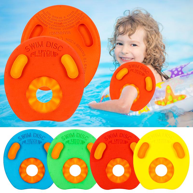 Product Introduction of 1PC EVA Foam Swim Discs Child ArmBands Floating Sleeves Armbands Kids Swimming Exercises Circles Rings Kids Pool Cuffs 2