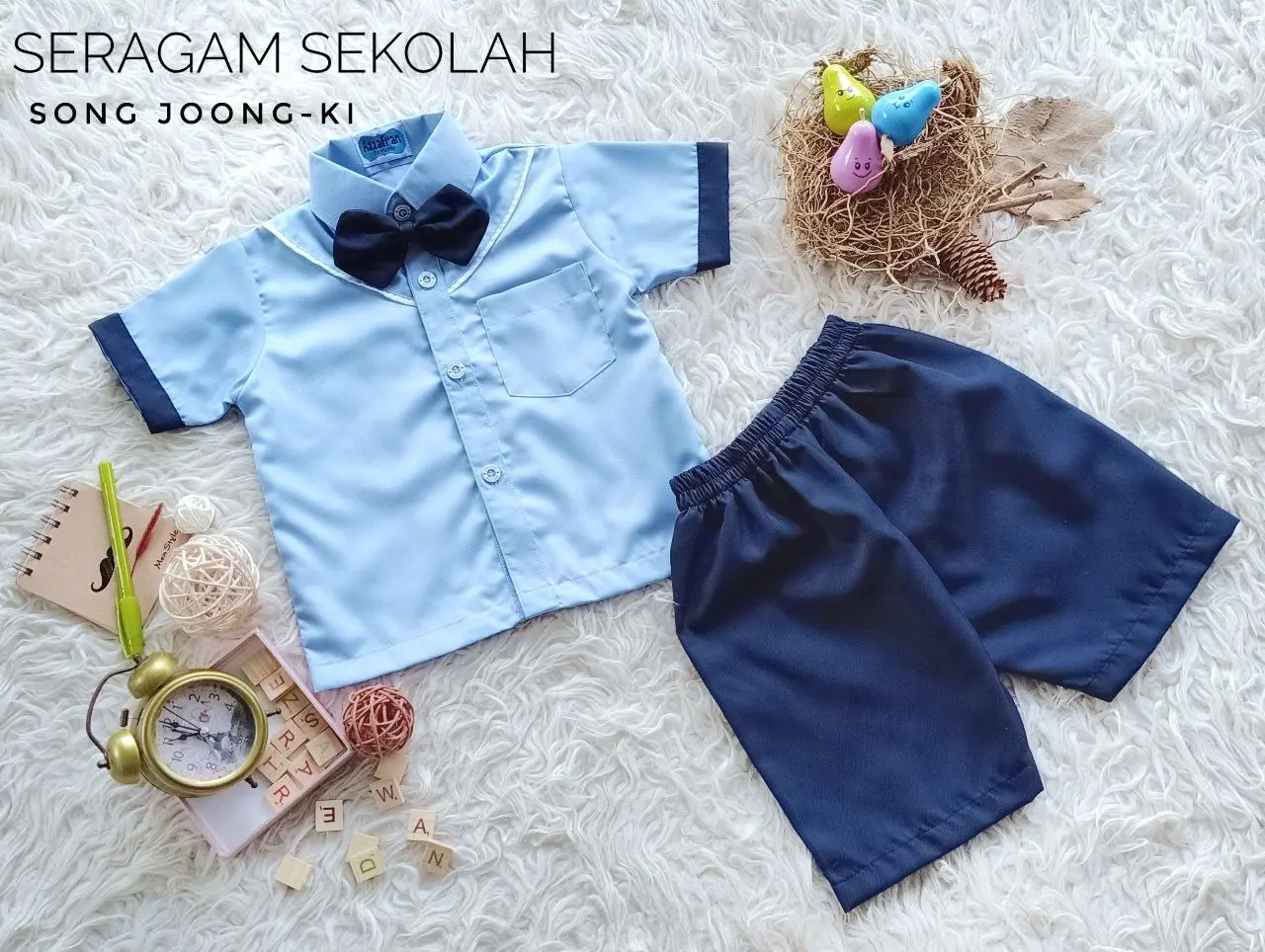 Set Seragam Sekolah Anak Model Song Joong Ki Seragam Paud Anak