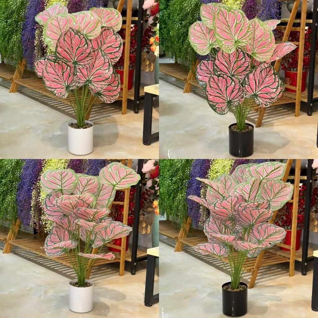 [COD] Zeita - DAUN LEAF AGLONEMA ARTIFICIAL DAUN PLASTIK POT BUNGA KELADI HIAS MURAH DAUN ARTIFISIAL TANAMAN HIAS PLASTIK DEKORASI RUMAH