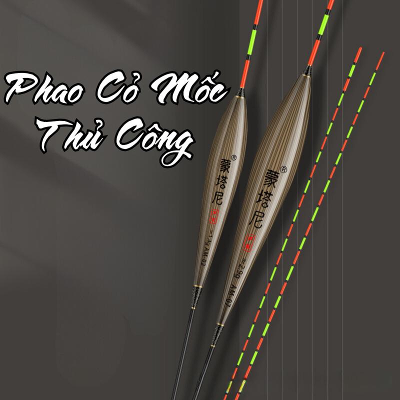 Phao Cỏ Mốc Thủ Công Dáng Tổng Hợp - Phao Câu Đài Đi Câu Fishing Bắt Cá Câu Cá