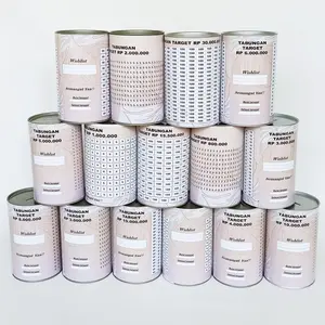 Celengan Target Nabung Viral murah Paking free buble wrap DESIGN 2 toples  tabungan