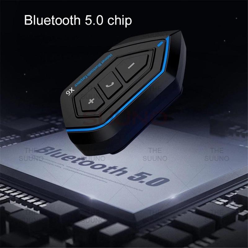 1500mAh Bluetooth 5.0 Helmet Headset Helmet Bluetooth Headset Motorcycle Bluetooth Headset IP67 Waterproof Helmet Accessories Helmets Gear 2