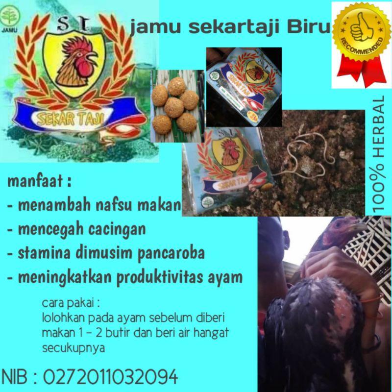 Sekartaji Jamu Nafsu Makan Ayam Dan Cacingan 1