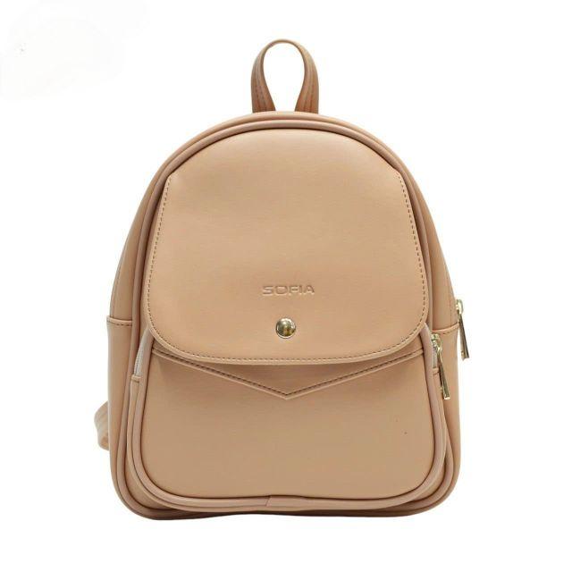 Product Introduction of Balo thời trang nữ Sofia size trung (size 26) màu bò, đen, nâu, cà phê, kem, hồng da, xanh lá - Balo nữ 14