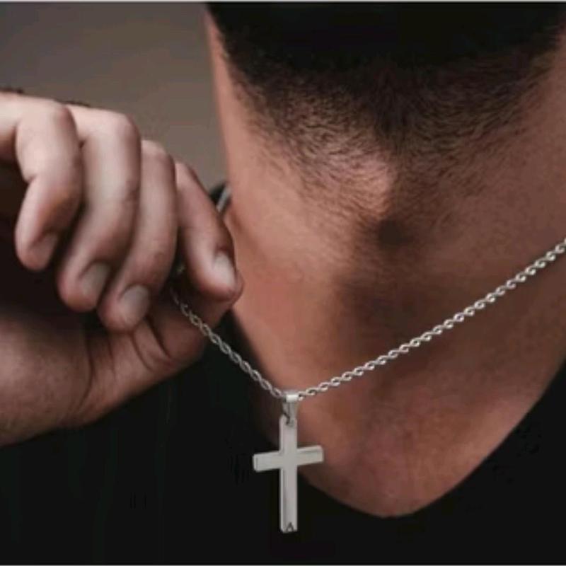 Kalung Tambang Salib Pria Wanita Titanium Model Harian Terlaris Aksesoris Hadiah kalung salib pull and bear 0