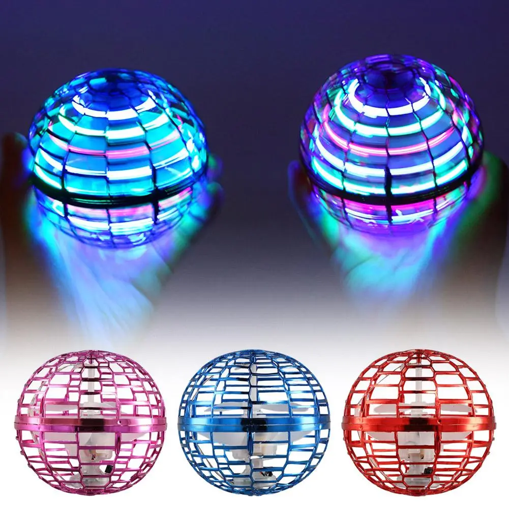 Đồ Chơi Quả Cầu Quay Cảm Ứng Thông Minh UFO, Phát Sáng, Thích Hợp Cho Trẻ Em, Đồ Chơi Tương Tác Giữa Bố Mẹ-Bé