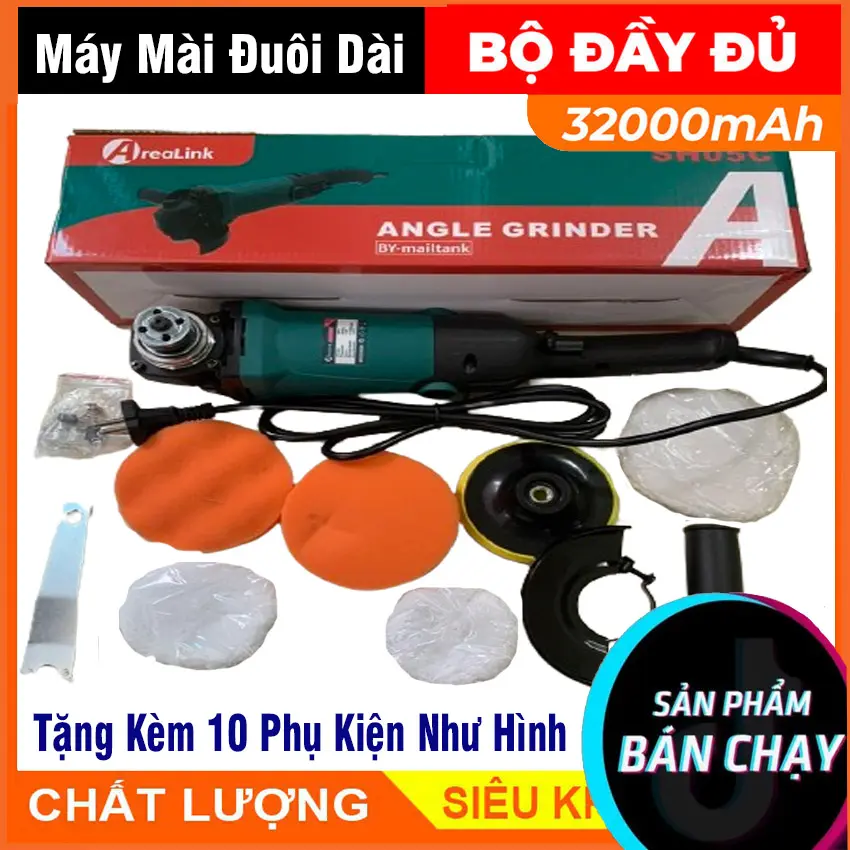 MÁY MÀI GÓC 6 CẤP TỐC ĐỘ , MÁY CẮT CẦM TAY ĐUÔI DÀI MAILTANK TẶNG KÈM 10 PHỤ KIỆN , CÔNG NGHỆ NHẬT BẢN LÕI ĐỒNG 100% CÔNG TẮC BÓP . BẢO HÀNH 12 THÁNG TRÊN TOÀN QUỐC