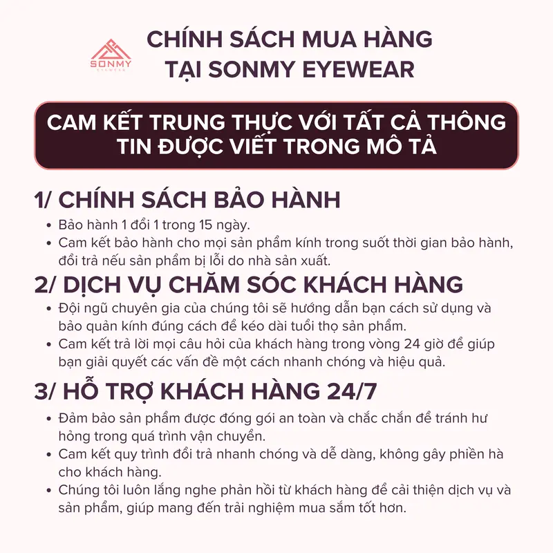Kính mắt tròn nữ SONMY EYEWEAR cao cấp thanh mảnh tinh tế nhẹ nhàng chắc chắn SM008 7