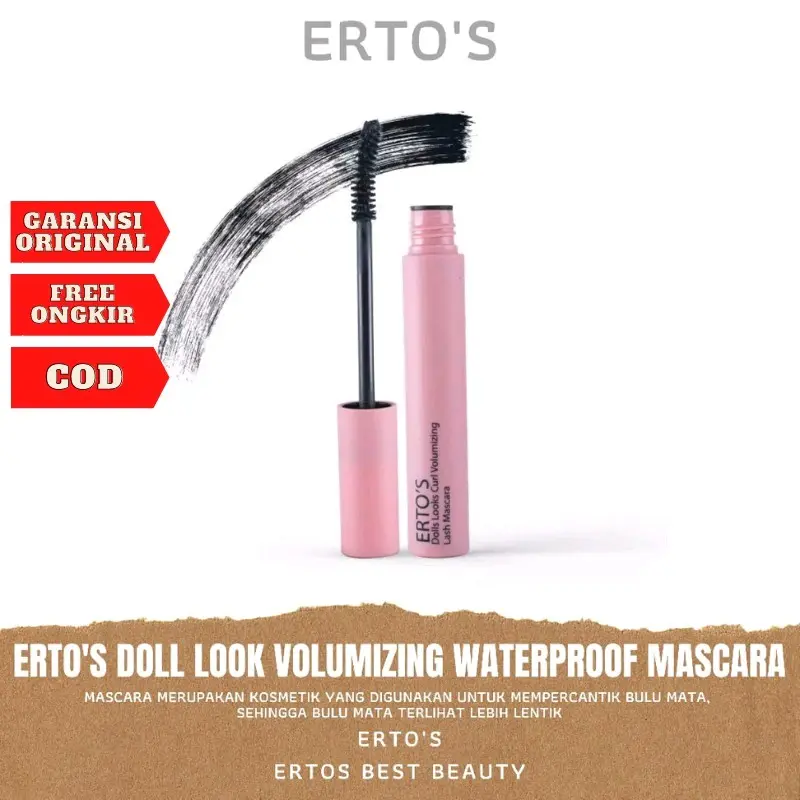Ertos Mascara Maskara Doll Look Volumizing Waterproof