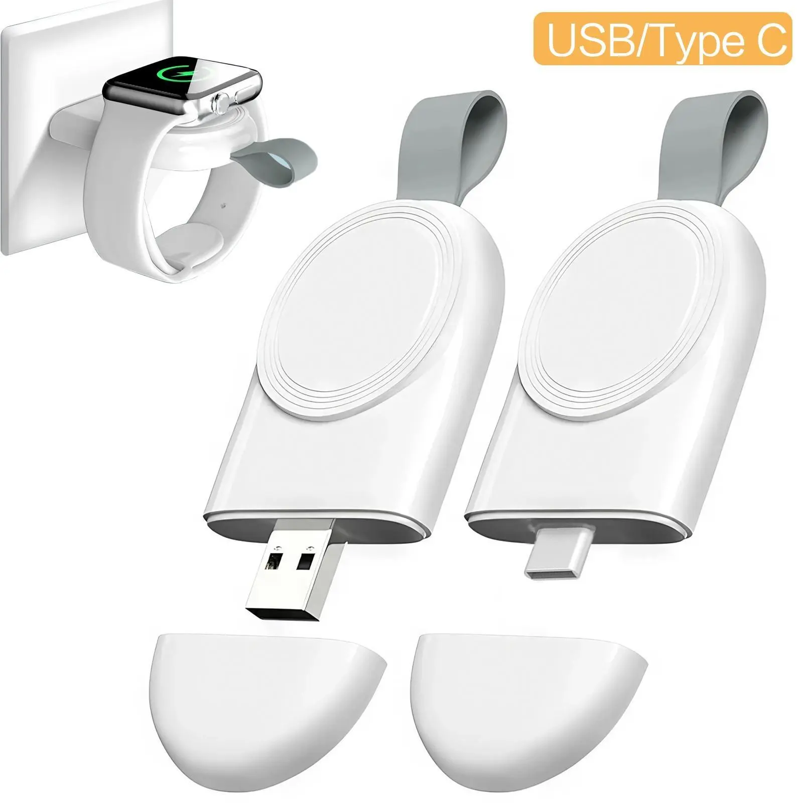 Portable Magnetic Fast Charging for Apple Watch, Travel Wireless Charger, Watch Charger Compatible with Apple Watch Ultra Series 8 7 6 5 4 3 2