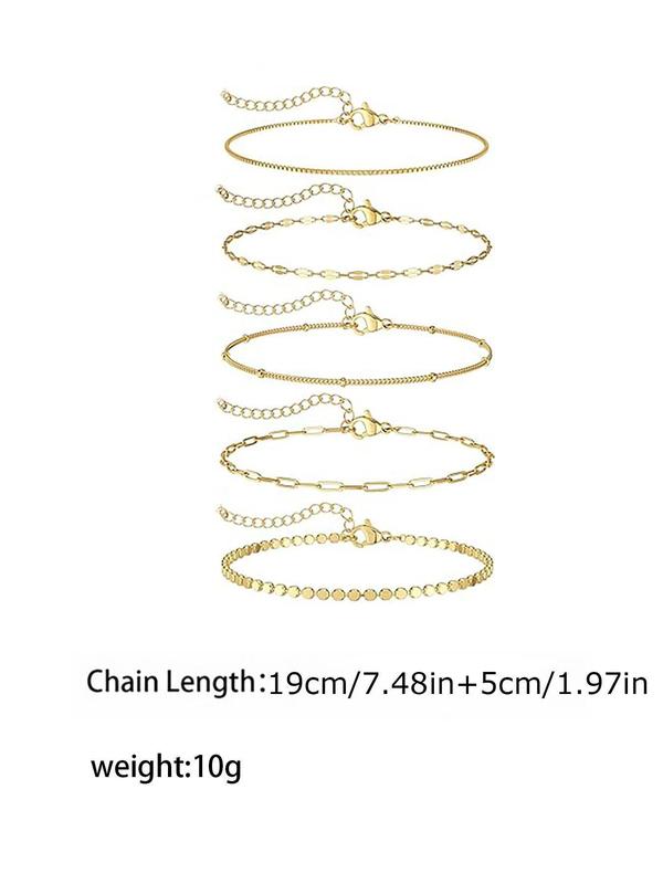 Women's Elegant Minimalist Chain Bracelets, Trendy Exquisite Bracelet, Chic All-match Vintage Jewelry As Gift for Girlfriend 1