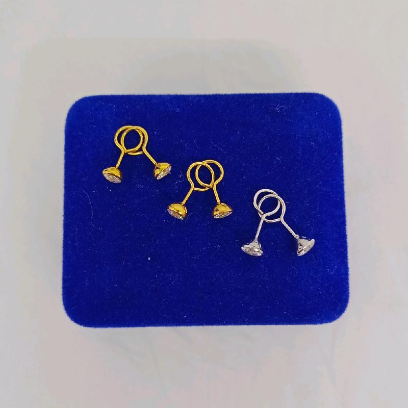 anting perak 925 asli lapis emas model toge mp/perhiasan fashion wanita terbaru 2