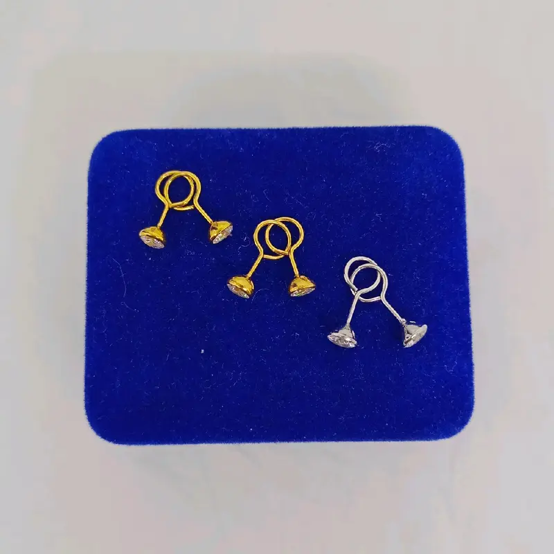 anting perak 925 asli lapis emas model toge mp/perhiasan fashion wanita terbaru 2