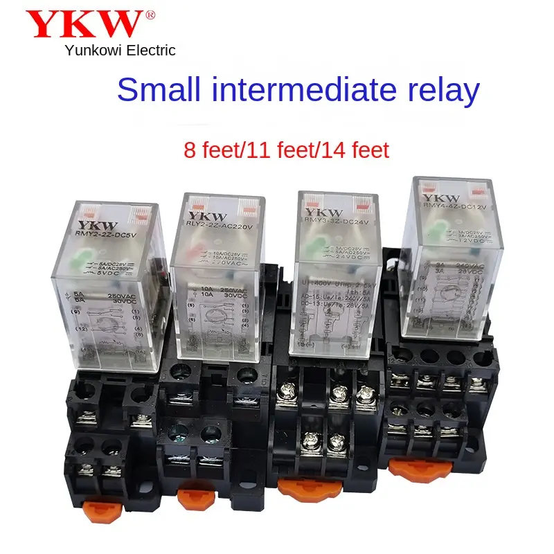 Small intermediate electromagnetic relay DC DC5v6v9v12v24v36v48v72v110v220v is durable