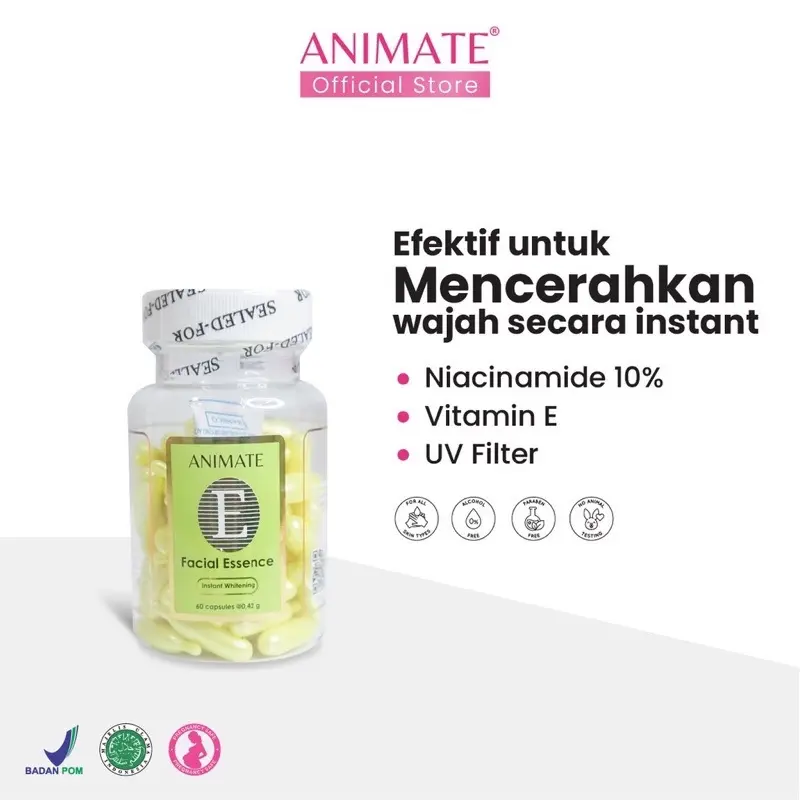 ANIMATE KAPSUL FACIAL ESSENCE SERUM VITAMIN E 1