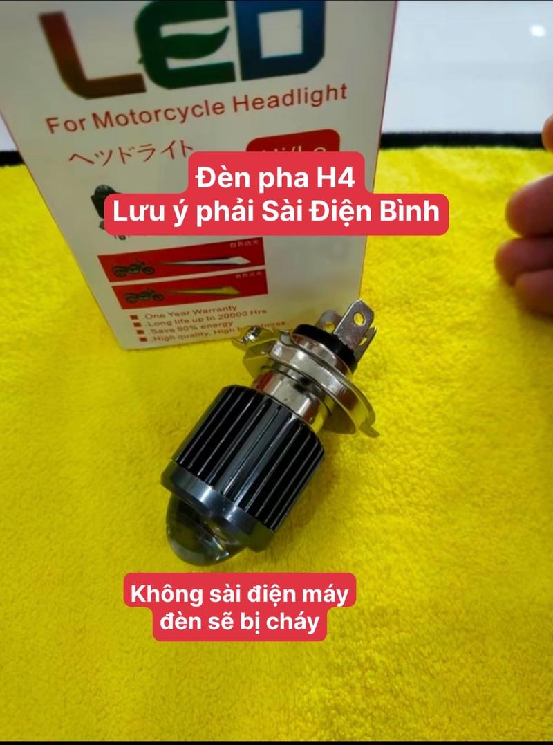 Product Introduction of đèn pha h4 đui 3 chân cos vàng pha trắng ( không sài được điên máy ) Phụ Tùng 8