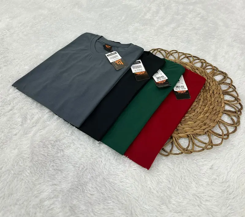 4 PCS 100 RIBU KAOS POLOS BAHAN SEMI KATUN BISA BUAT CEWEK DAN COWOK 0