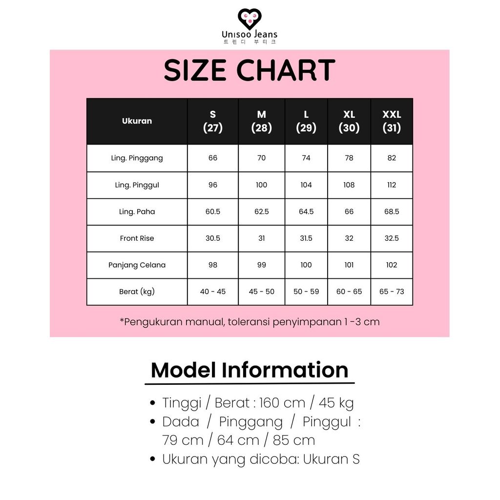 UNISOO JEANS - CK8009-1 Celana Jeans Highwaist | Celana Jeans Kulot | Jeans Wanita Highwaist | Loose Jeans | Wide Leg Jeans