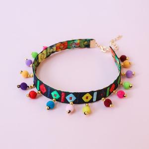 ปลอกคอสัตว์เลี้ยง ข้ามพรมแดน พิเศษ สำหรับลูกแมว แมว สุนัข และลูกสุนัข สไตล์ชาติพันธุ์ย้อนยุคลูกไม้พร้อมพู่และลูกบอลขนาดเล็ก ราคาพิเศษ flexi  leash