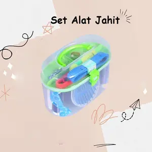 Set Alat Jahit Lengkap Alat Perlengkapan Menjahit Komplit Jarum Benang Meteran Peniti Gunting Kancing