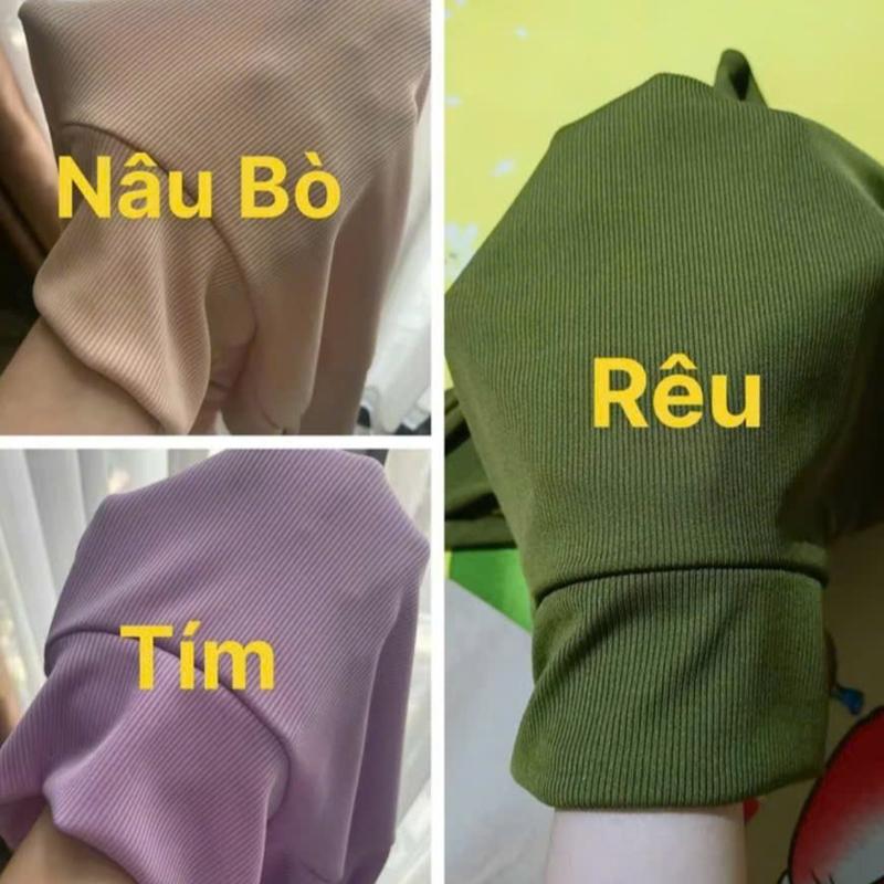 Combo 3 Áo Cổ Lọ Tay Dài Ủ Kem thun Tăm Lạnh Nữ Đa Dạng Mầu Sắc Free Size Top áo  ủ áo  ủ Voi