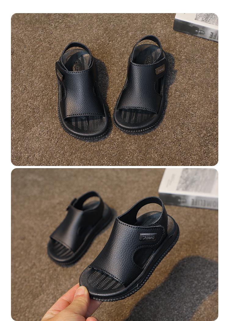Product Introduction of Children's Sandals Boys 2023 New Summer Boys Children Soft Bottom Baby Non-Slip Open Toe Beach Shoes Online 10