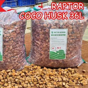 RAPTOR COCO HUSK 72L ALAS KANDANG REPTILE SULCATA ALDABRA CHERRYHEAD