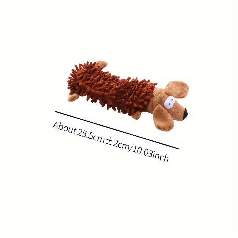 Interactive plush dog toy with squeaking sound for chewing and molar training - the perfect little dog toy for play and dental health 8