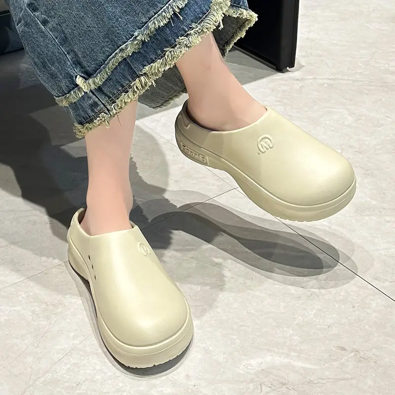 Muse giày Sandals Nữ Sandals Ngón Chân Cái Trắng Nền Đế Chống trượt EVA Chiều cao Mềm & Gia Cố 122501