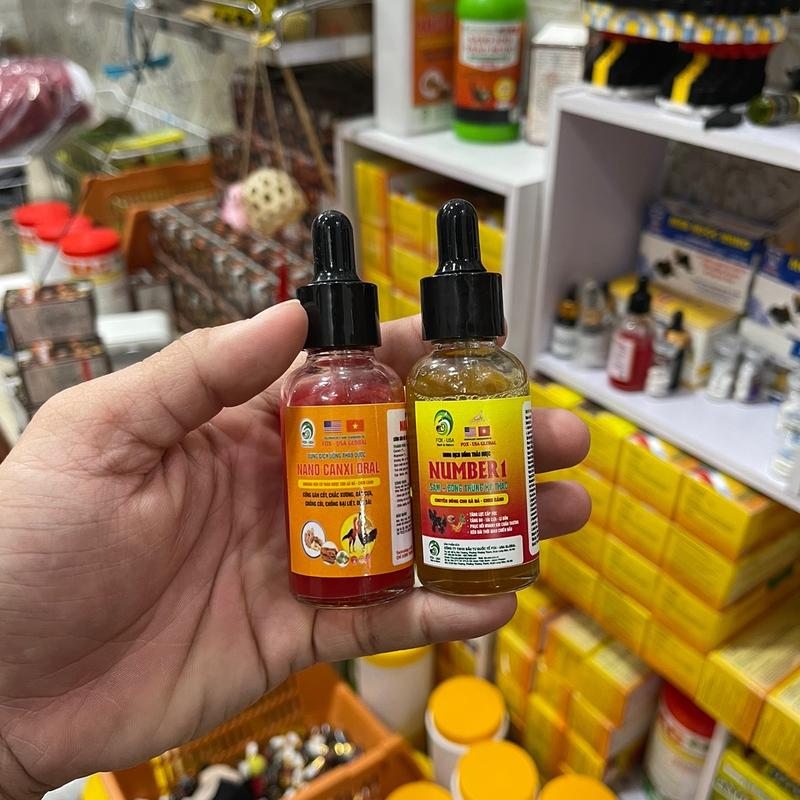 Compo Sâm Đông Trùng(30ml) và Canxi(30ml) Cung Cấp Vitamin Và khoáng Cho Gà